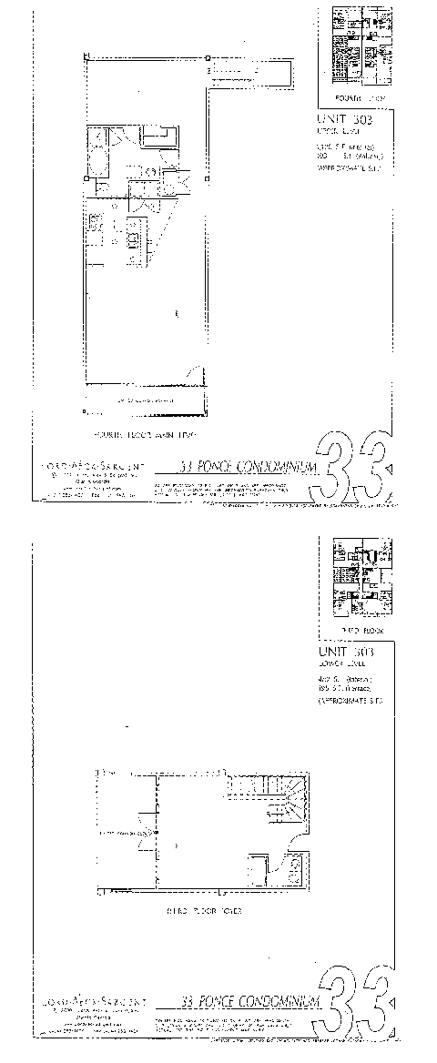 Floorplan for 33 Ponce Unit 303