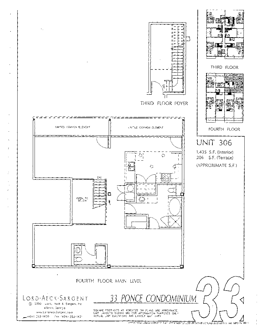 Floorplan for 33 Ponce Unit 306