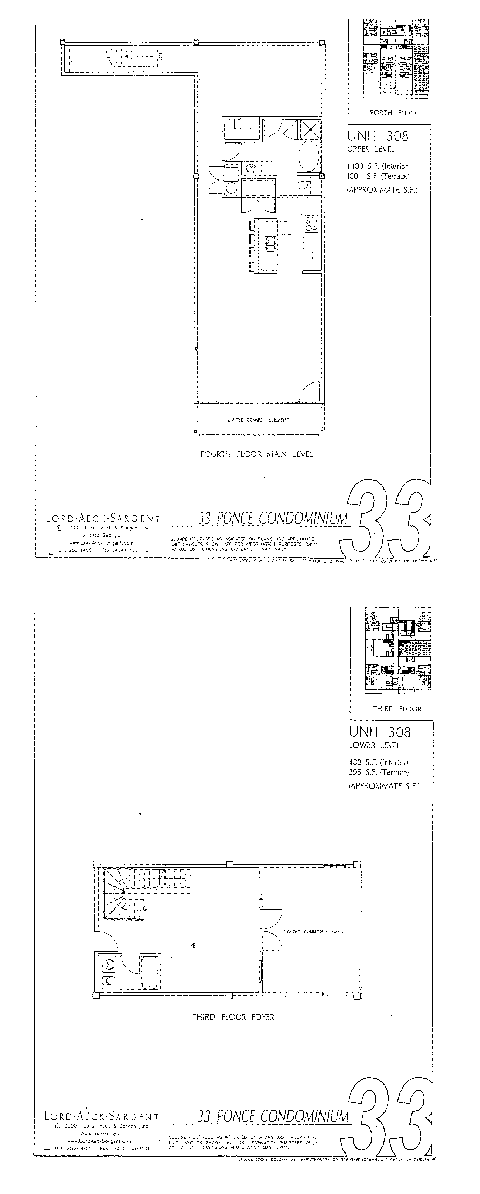 Floorplan for 33 Ponce Unit 308